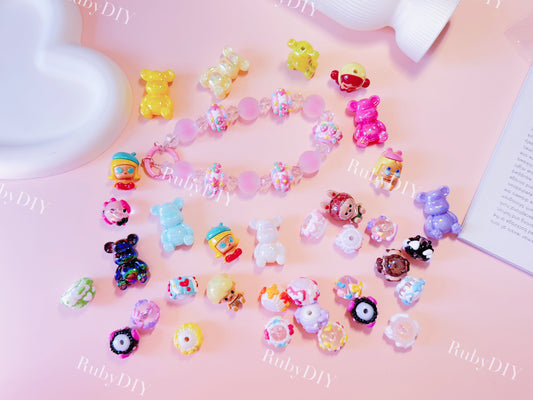 Acrylic Beads Lucky Bags - for Beaded Pen & Chain DIY