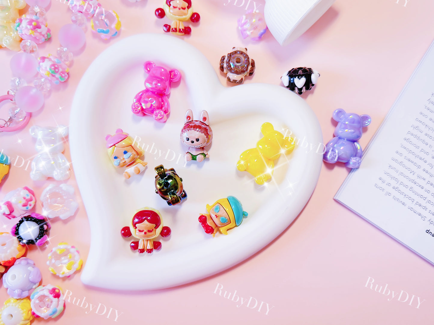 Acrylic Beads Lucky Bags - for Beaded Pen & Chain DIY