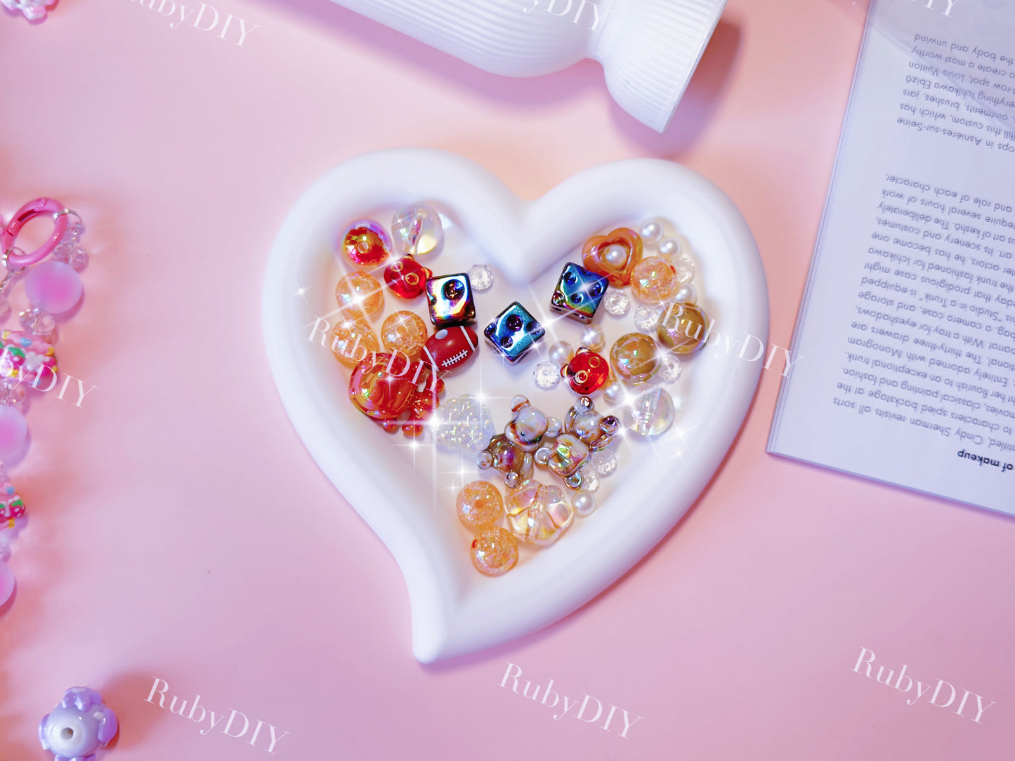 Acrylic Beads Lucky Bags - for Beaded Pen & Chain DIY