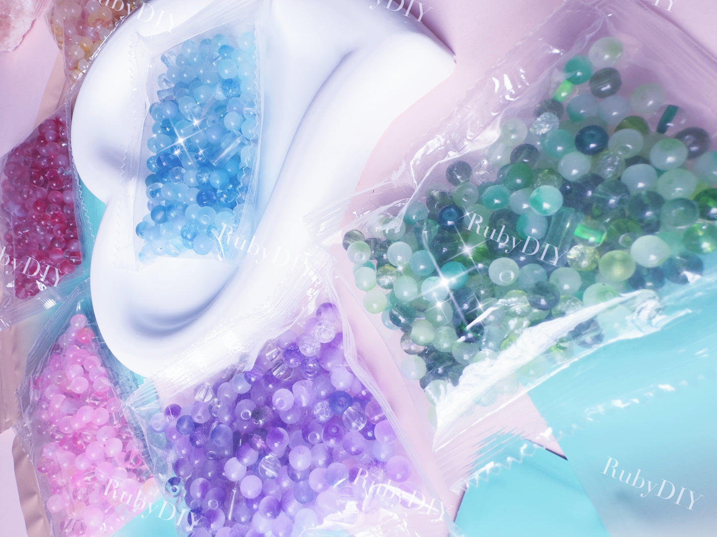 DIY Glass Beads Lucky Bags